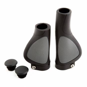 Paire de poignees ergonomiques VTT City   130 et 95 mm