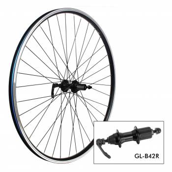 Wheel T. QC GA19 700C 36H black   B42R 9x135 V Brake...