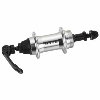 Buje trasero Krayton aluminio rosca - QR - 6/8v - 36H plata