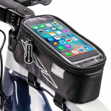 Bolsa M-Wave al tubo superior Rotterdam Top XL con tapa táctil para móvil