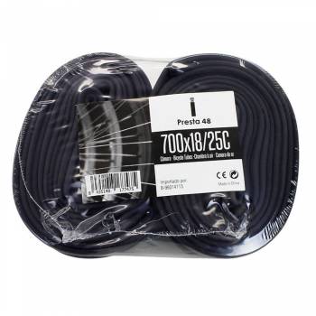 Cámara Road Import 700x18/25 válvula fina Presta FV48 -...