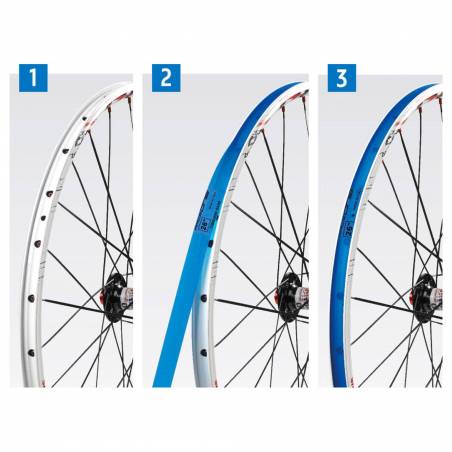 Fondo llanta Race One 27.5x26 - PVC Azul - Bolsa 1 und.