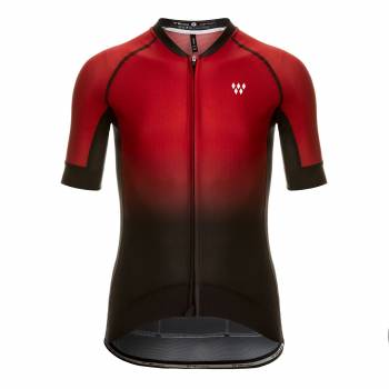 Maillot manga corta Windest Mont Ventoux - Negro/Rojo
