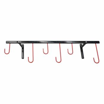 Soporte pared Krayton con 6 ganchos desmontable - 180 cm.