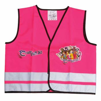 Chaleco reflectante fucsia para niños