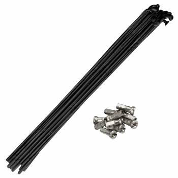 2 mm x 293 mm rayons noirs en acier inoxydable