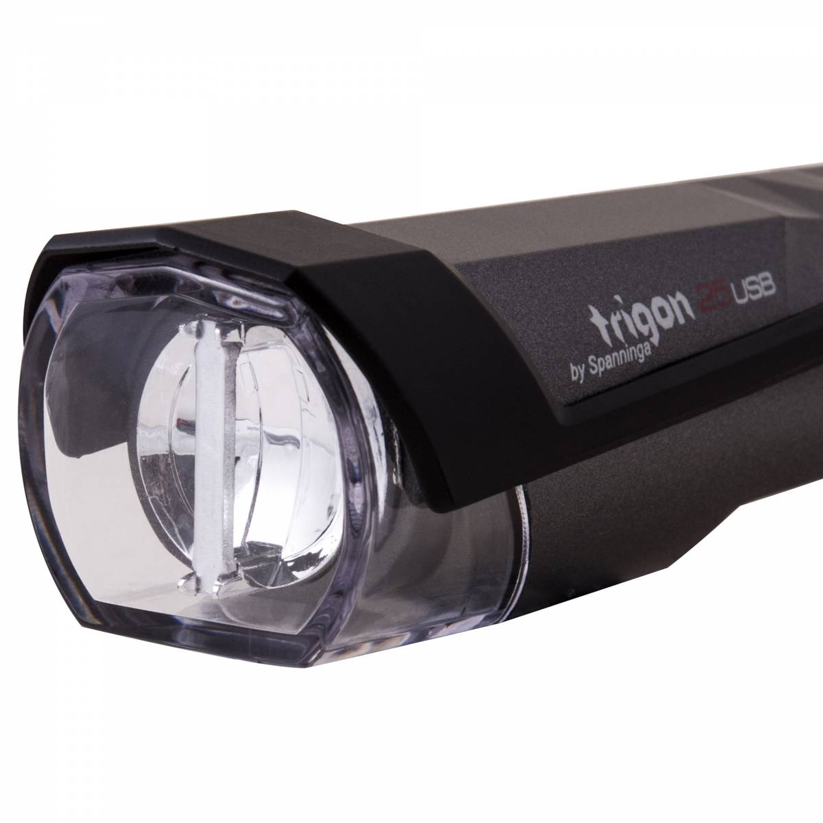 Luz del. Spanninga Trigon25 manillar - Bat....