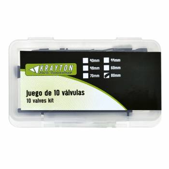 Tubeless Valves Krayton Aluminium Black   80mm   Box 10 und.