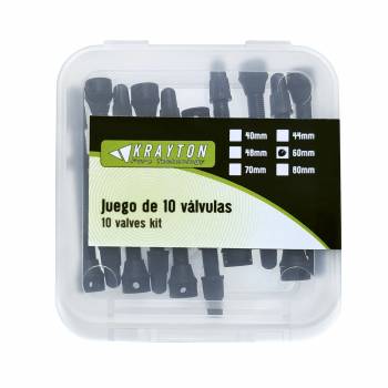 Tubeless Valves Krayton Mousse Aluminium Noir   60mm...