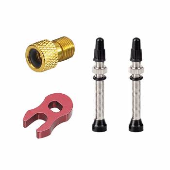 Kit avec 2 Tubeless Valves Krayton Brass CP   44mm...