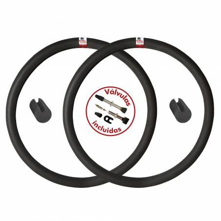 HotDog 29 tubeless mousses   Size L  rim width 35 48mm    Valves incl