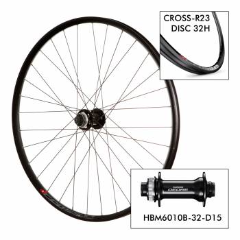 Roue D. Mach1 Cross R23 29  32H   M6010 15x100 Disc...