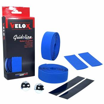 Cinta de manillar Guidoline Velox Maxi Cork - EVA azul -...
