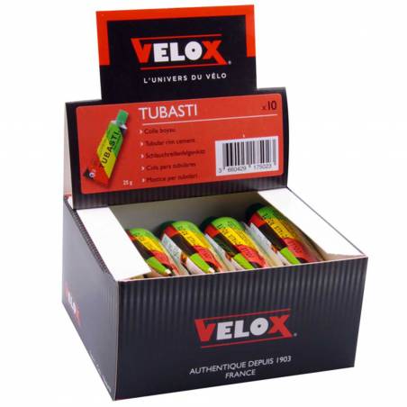 Colle tubulaire Tubasti pour aluminium et carbone   Bo te de 10 Chambres de 25 gr.