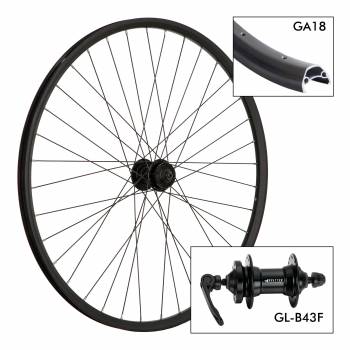 Roue D. KR 18 27.5  36H   B43F 9x100 Disc 6T alu.