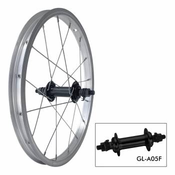 Wheel D. P20 16  16H Silver   A05F 9x100 V Brake steel...