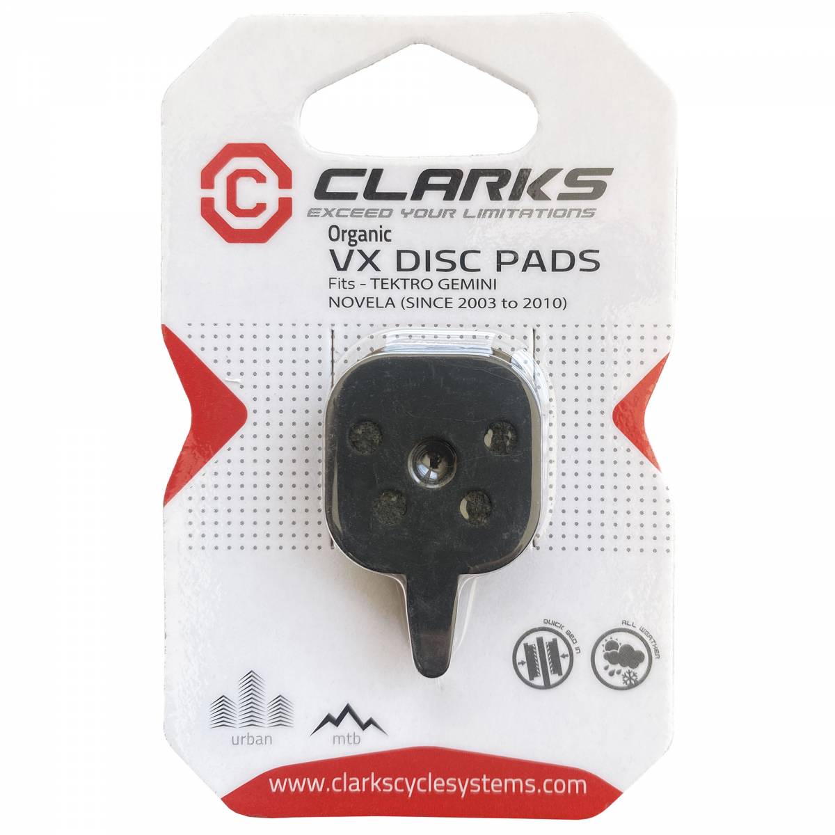 Patins de frein Clarks en resine Tektro Gemini...
