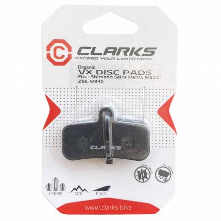Pastillas freno Clarks resina Shimano Saint M810-M820/ZEE, M640,TRP