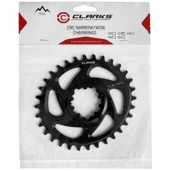 Pedalier VTT Clarks aluminium ovale CCR 04 OV   9 11v   32T