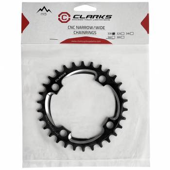 Clarks aluminum MTB chainring CCR 94A 01   9 11v   30T