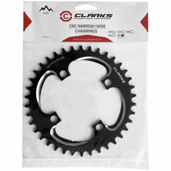 Plato MTB Clarks aluminio CCR-94A-01 - 9-11v - 38T