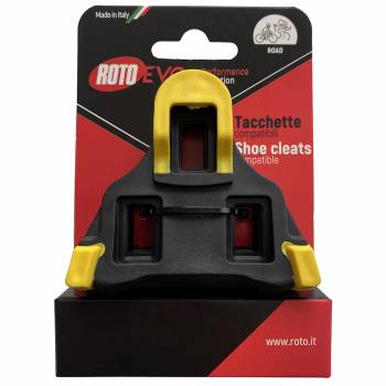 Roto black yellow 6. road cleats compatible with Shimano...