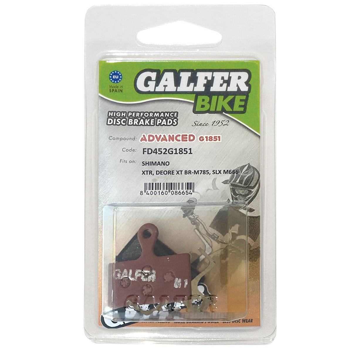 Plaquette de frein Galfer Advanced Shimano XTR...