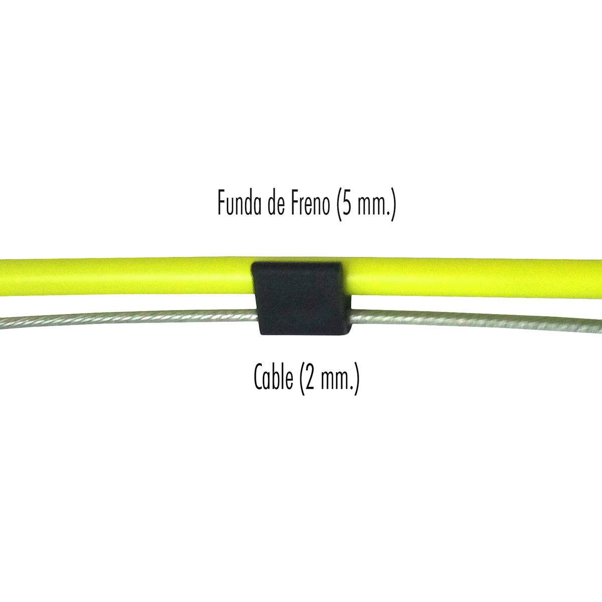 Guía doble Krayton de cable 2 mm. y funda freno...