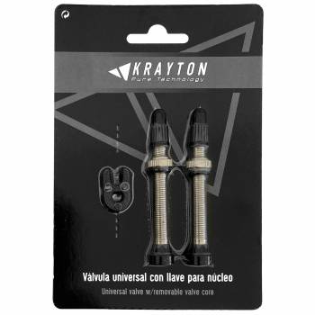 Valve Tubeless Krayton Brass CP   48mm   Blister 2 und.