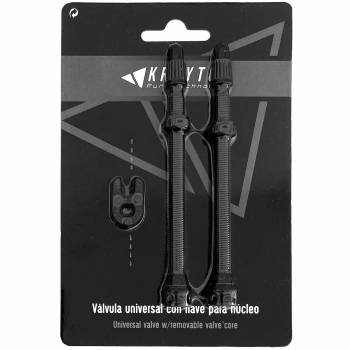 Tubeless Krayton Mousse Aluminio Negro   80mm   Blister 2...
