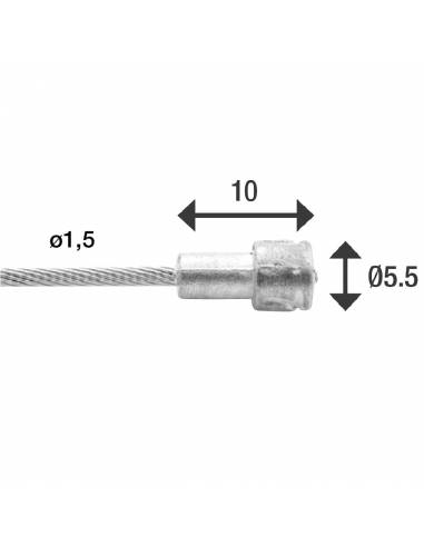 Caja 100 cables freno Road 1x19 hilos Elvedes...