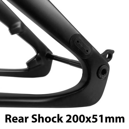 Cuadro carbono MTB S5 Full Suspension - Negro/Azul - Talla L (19)