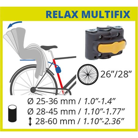 Fijación al cuadro para sillas infantiles (Sistema Multi-Fix)