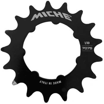 Corona de piñon Pista Miche Light 16T 1/8´ Negra