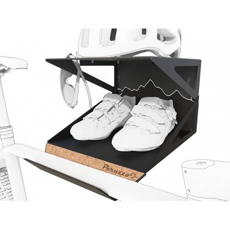 Soporte de pared Peruzzo Bike Kit Box para bicicleta, casco y zapatillas