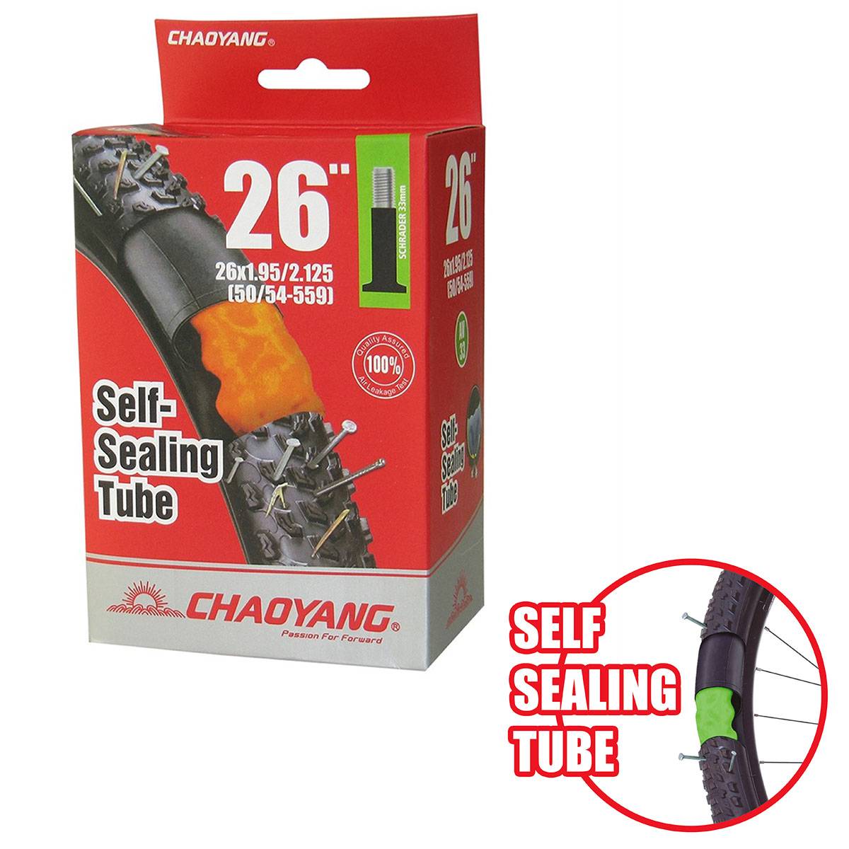 Cámara MTB Chaoyang sellante GEL 26x195/2125...