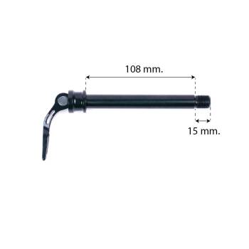 Axe avant traversant QR   M12xP1.5mm   L100mm   Shimano