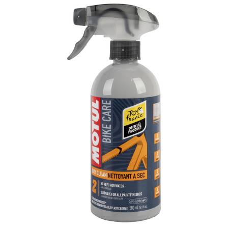 Limpiador de cuadro de bicicleta Motul biodegradable - Seco - Spray 500 ml.