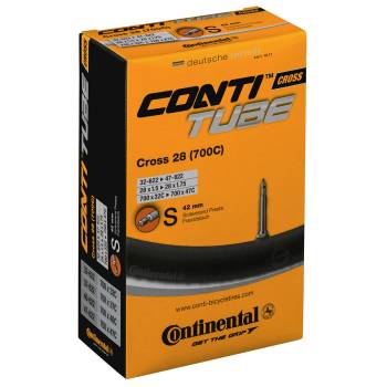 Camara Road Continental 700x32-47 válvula fina Presta...