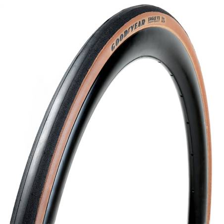 Goodyear Eagle F1 foldable road tyre SuperSport TLC 700x25   120TPI Black Brown