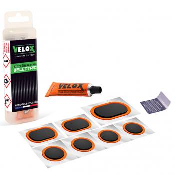 Kit reparación pinchazos Velox E-BIKE (7 parches + tubo...