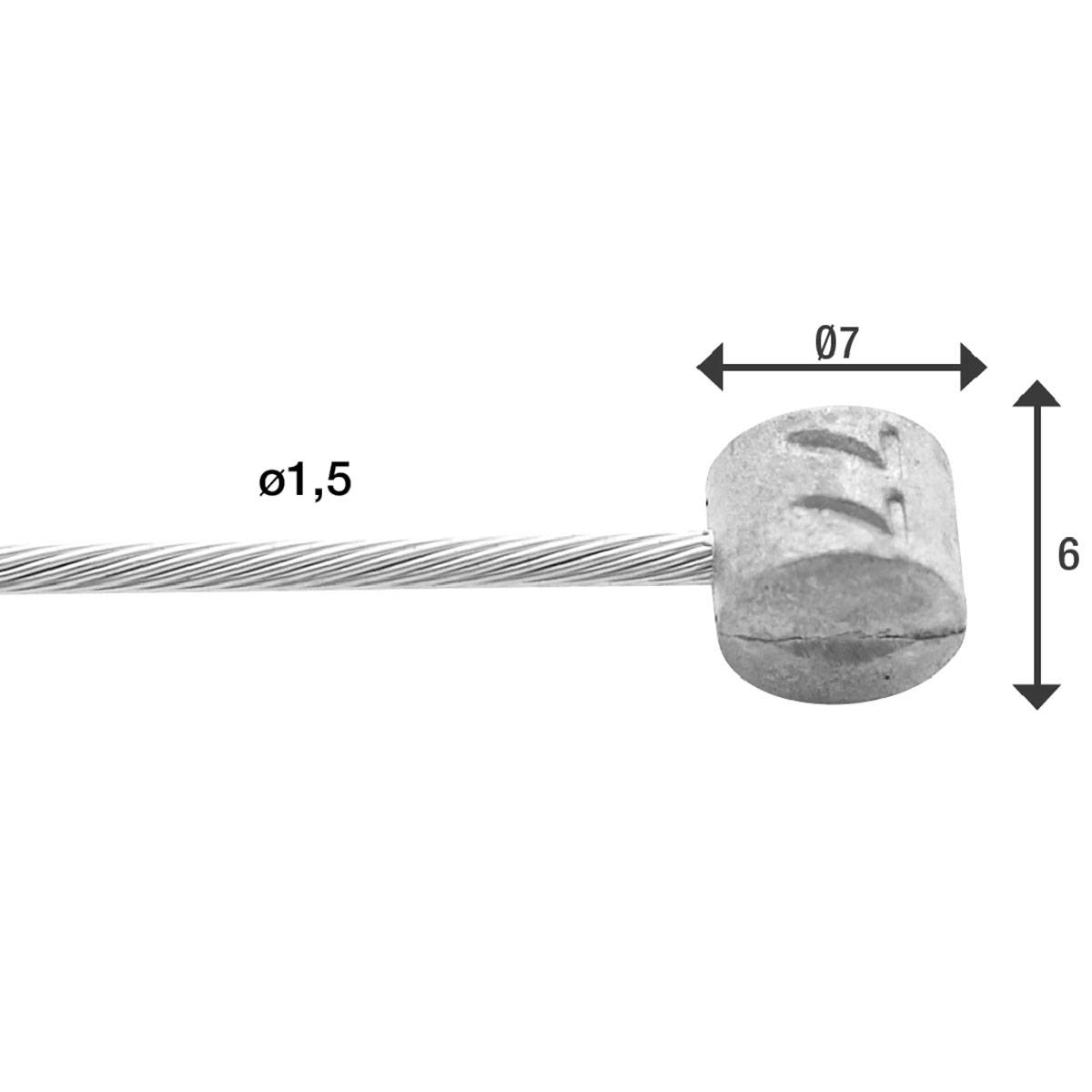 Caja 100 cables freno MTB 49(7x7) hilos Elvedes...