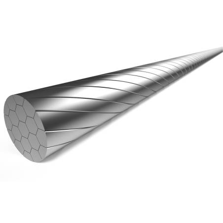 Caja 100 cables cambio 1x19 hilos Elvedes inox liso -1.1x2250 mm. N ø4,5×4,5