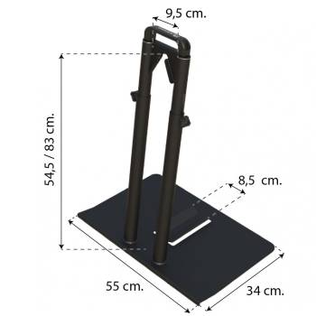 Peruzzo adjustable floor stand   24 a 29    Width 8.5 x...