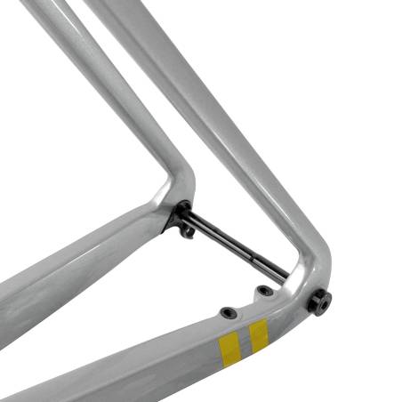 Cuadro Road 700 A9 disco carbono con eje pasante 12x142 - Brillo - T54