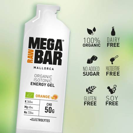 Gel energético con electrolitos - Naranja - Caja 20 und. de 75gr.