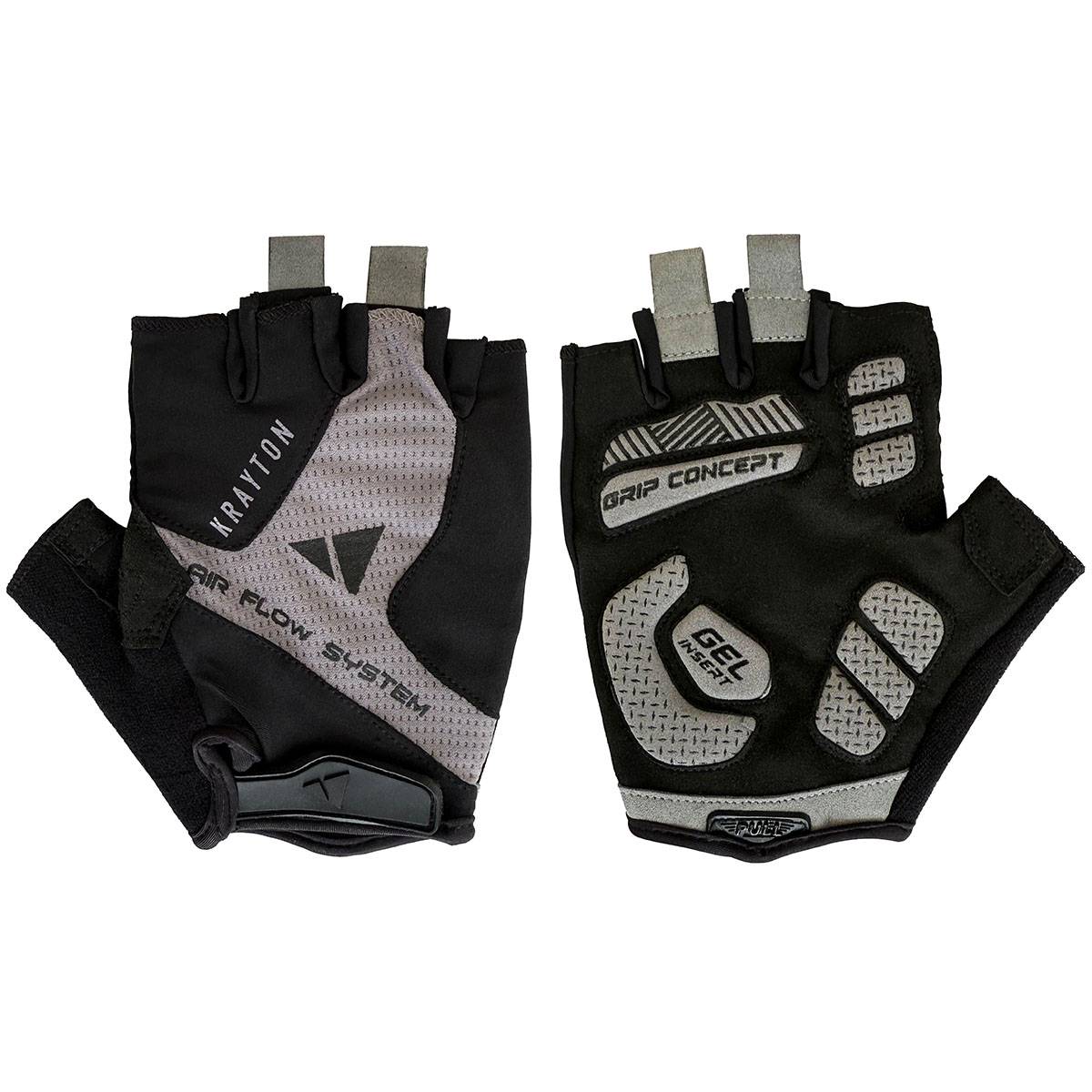 Guantes Krayton Air Flow Gel acolchado - Negro