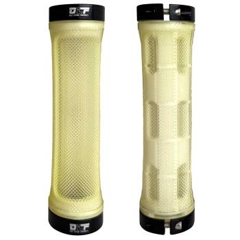 Par de puños MTB Krayton transparentes terminales alum. -...