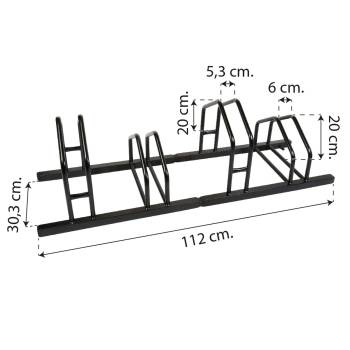 Porte velos modulaires a quatre places Krayton   Acier peint
