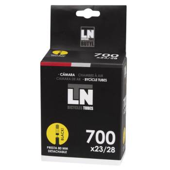 Cámara Road Eltin 700x23/28 válvula fina Presta FV80 obús...